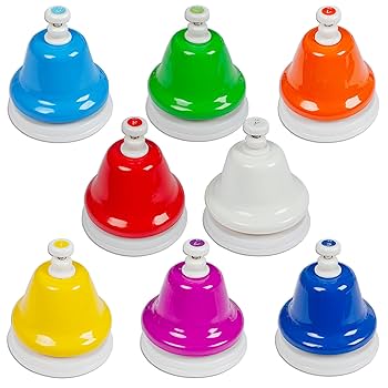 ハンドベル　ミュージック ゼンオン ミュージックベル ハンド/タッチ兼用タイプ 8音セット